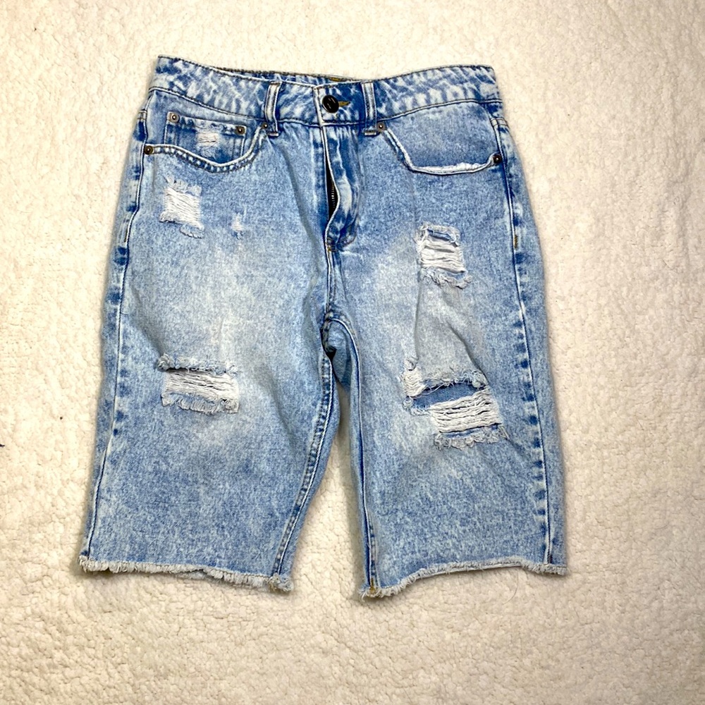 Original Use Distressed Denim Shorts